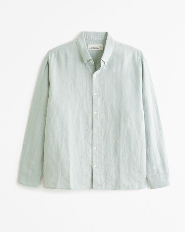 Classic Spread Collar Cotton Shirt