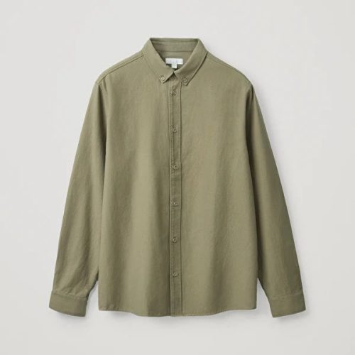 Men Classic Fit Solid Spread Collar Cotton Formal Shirt