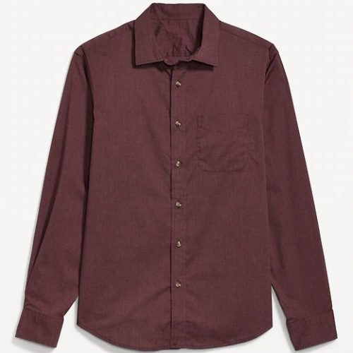 Maroon Regular-Fit Shirt