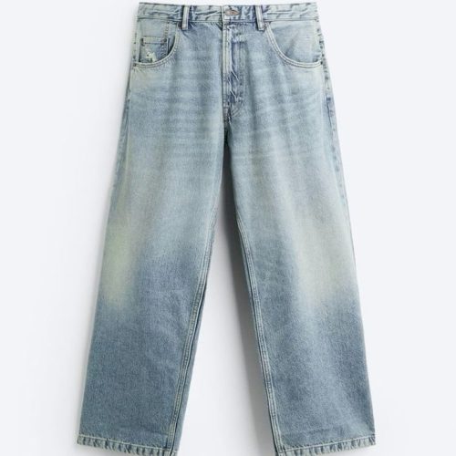 Men Loose Fit Mid Rise Jeans